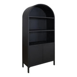 Wilde Wood Black Display Cabinet Bookcases LOOMLAN By Moe's Home