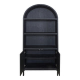 Wilde Wood Black Display Cabinet Bookcases LOOMLAN By Moe's Home