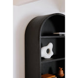 Wilde Wood Black Display Cabinet Bookcases LOOMLAN By Moe's Home