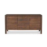 Wiley Wood Vintage Brown 3 Drawer Sideboard Sideboards LOOMLAN By Moe's Home