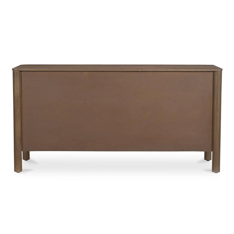 Wiley Wood Vintage Brown 3 Drawer Sideboard Sideboards LOOMLAN By Moe's Home