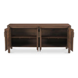 Wiley Wood Vintage Brown 4 Door Sideboard Sideboards LOOMLAN By Moe's Home