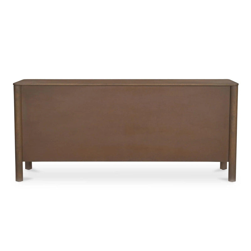 Wiley Wood Vintage Brown 4 Door Sideboard Sideboards LOOMLAN By Moe's Home