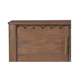 Wiley Wood Vintage Brown 4 Door Sideboard Sideboards LOOMLAN By Moe's Home