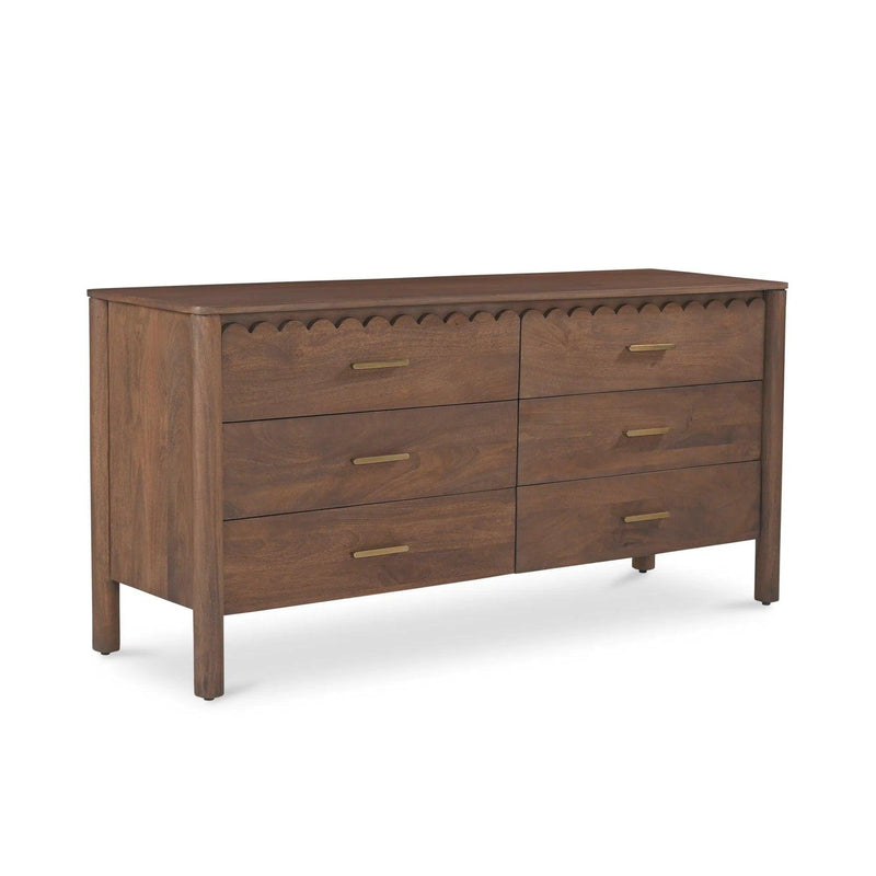 Wiley Wood Vintage Brown Dresser Dressers LOOMLAN By Moe's Home