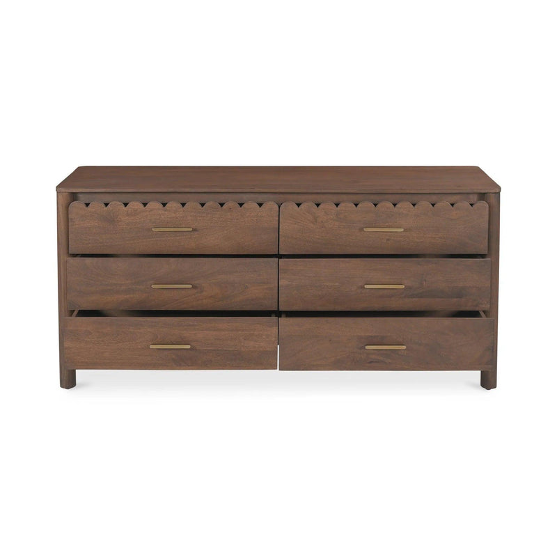 Wiley Wood Vintage Brown Dresser Dressers LOOMLAN By Moe's Home