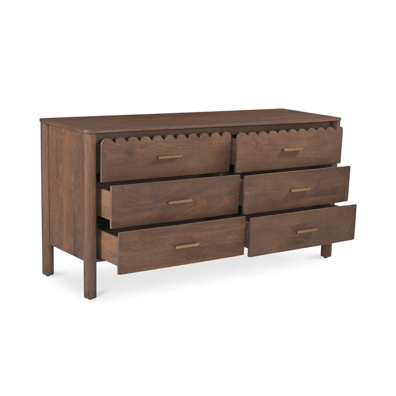 Wiley Wood Vintage Brown Dresser Dressers LOOMLAN By Moe's Home