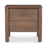 Wiley Wood Vintage Brown Nightstand Nightstands LOOMLAN By Moe's Home