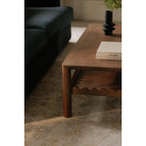 Wiley Wood Vintage Brown Rectangular Coffee Table Coffee Tables LOOMLAN By Moe's Home