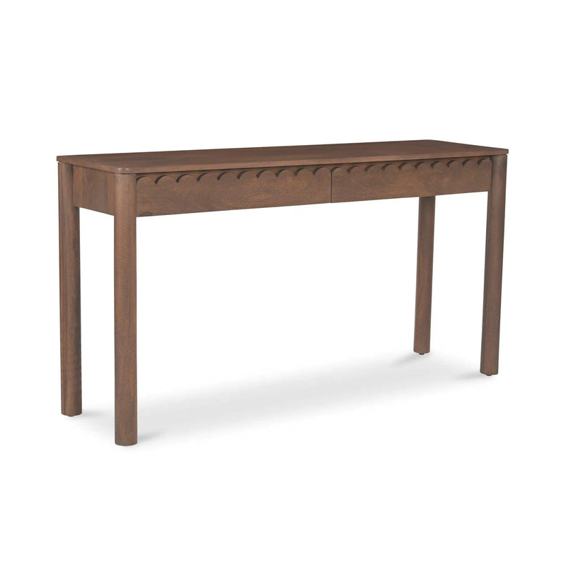 Wiley Wood Vintage Brown Rectangular Console Table Console Tables LOOMLAN By Moe's Home