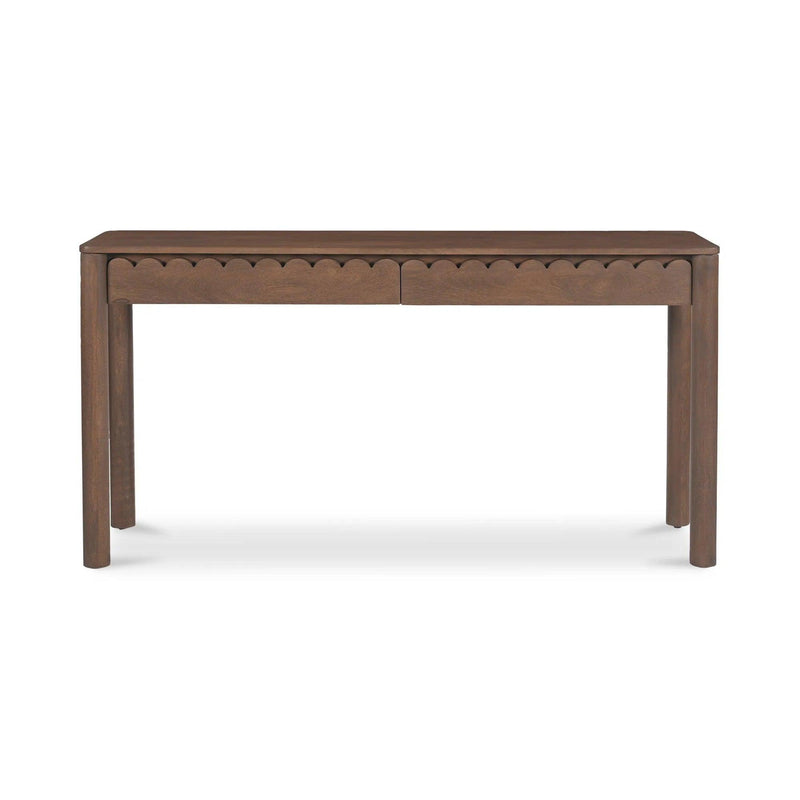 Wiley Wood Vintage Brown Rectangular Console Table Console Tables LOOMLAN By Moe's Home