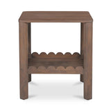 Wiley Wood Vintage Brown Square Side Table Side Tables LOOMLAN By Moe's Home