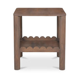 Wiley Wood Vintage Brown Square Side Table Side Tables LOOMLAN By Moe's Home