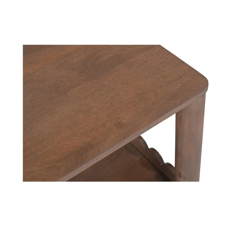 Wiley Wood Vintage Brown Square Side Table Side Tables LOOMLAN By Moe's Home