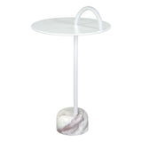 Will Side Table White Side Tables LOOMLAN By Zuo Modern