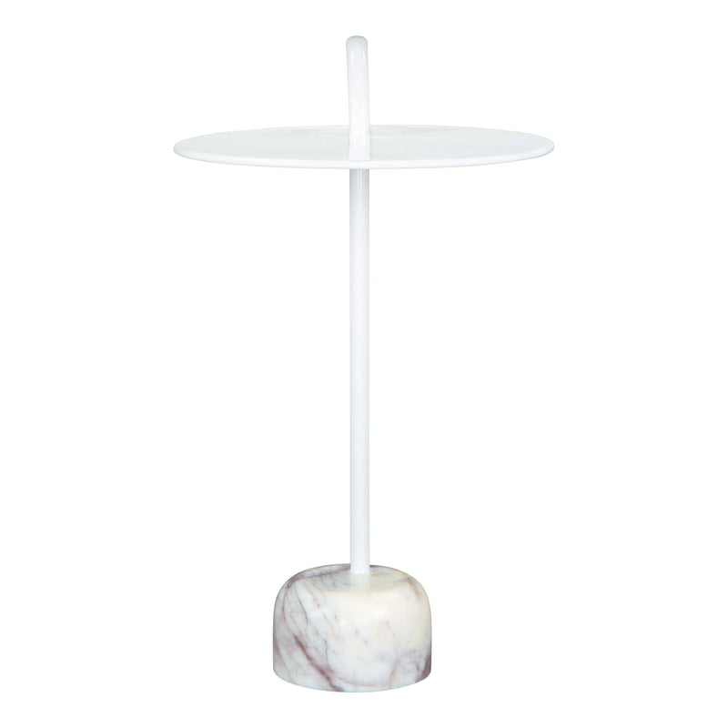 Will Side Table White Side Tables LOOMLAN By Zuo Modern