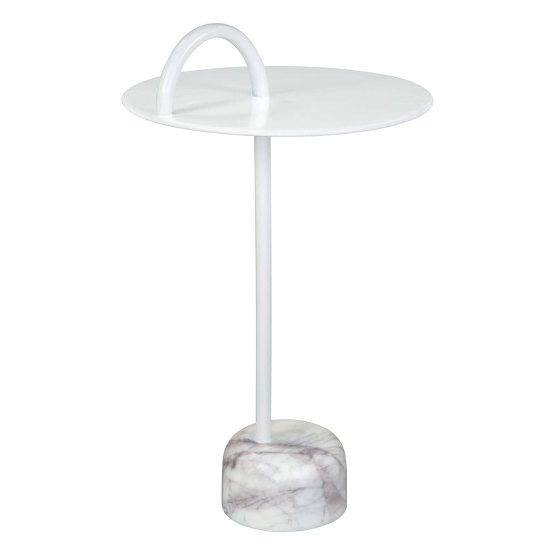 Will Side Table White Side Tables LOOMLAN By Zuo Modern