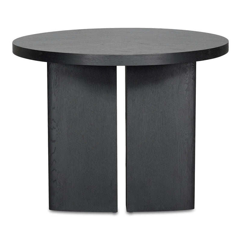 William Oak Veneer Black Oval Dining Table Dining Tables LOOMLAN By Moe's Home