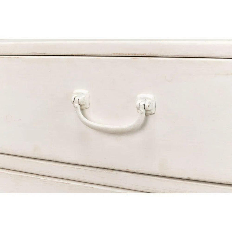 Willow 3 Drawer Commode Antique White Dressers LOOMLAN By Sarreid