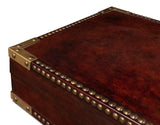 Winchester Box Leather Decorative Box Boxes & Bowls LOOMLAN By Sarreid