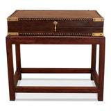 Winchester Box On Stand Leather Accent Cabinet Side Tables LOOMLAN By Sarreid