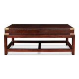 Winchester Rectangle Leather Coffee Table Coffee Tables LOOMLAN By Sarreid