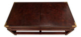 Winchester Rectangle Leather Coffee Table Coffee Tables LOOMLAN By Sarreid