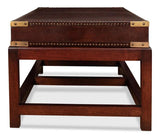 Winchester Rectangle Leather Coffee Table Coffee Tables LOOMLAN By Sarreid