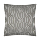 Winding Path Grey Throw Pillow With Insert Throw Pillows LOOMLAN By D.V. Kap