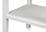 Windy Wood White Rectangular Side Table with Single Drawer Side Tables LOOMLAN By Sarreid