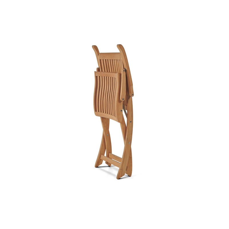 Winford Teak Outdoor Folding Armchair Outdoor Lounge Chairs LOOMLAN By HiTeak