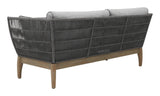 Wings 3 Seat Sofa - Mixed Grey Outdoor Sofa Outdoor Sofas & Loveseats LOOMLAN By Seasonal Living