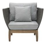 Wings Lounge Chair Set of Two - Mixed Grey Outdoor Lounge Chairs Outdoor Lounge Chairs LOOMLAN By Seasonal Living