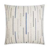 Winstead Stripes Ivory Blue Large Throw Pillow With Insert Throw Pillows LOOMLAN By D.V. Kap