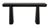 Winston Black Steel Rectangle Console Table Console Tables LOOMLAN By Noir