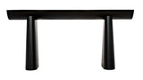 Winston Black Steel Rectangle Console Table Console Tables LOOMLAN By Noir