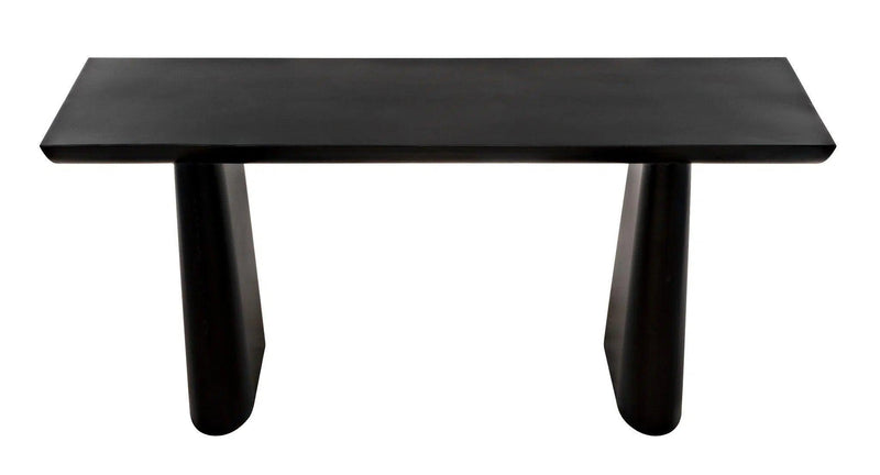 Winston Black Steel Rectangle Console Table Console Tables LOOMLAN By Noir