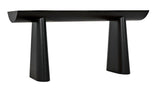 Winston Black Steel Rectangle Console Table Console Tables LOOMLAN By Noir