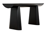 Winston Black Steel Rectangle Console Table Console Tables LOOMLAN By Noir