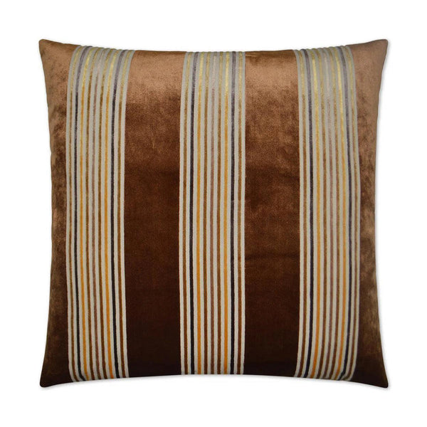 Winston Cognac Brown Throw Pillow With Insert Throw Pillows LOOMLAN By D.V. Kap