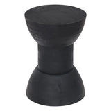 Wisdom Table Stool Matte Black Side Tables LOOMLAN By Zuo Modern