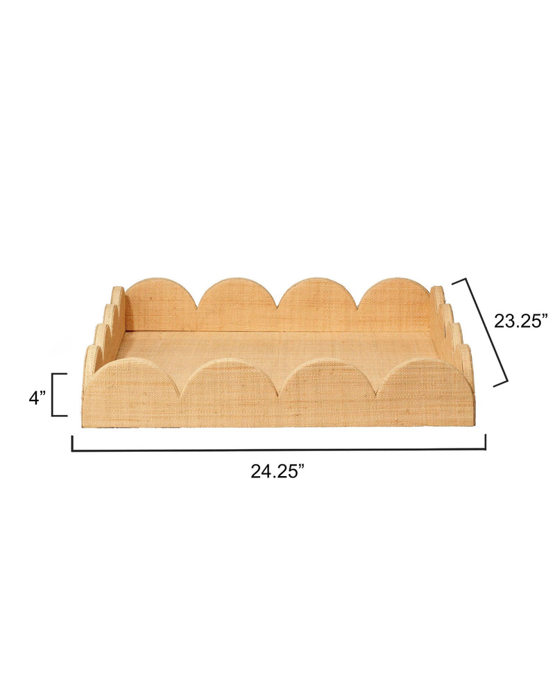 Wonderland Scalloped Tray Trays LOOMLAN By Jamie Young