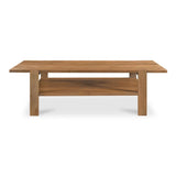 Workshop Natural Mango Wood Rectangular Coffee Table Coffee Tables LOOMLAN By Moe's Home