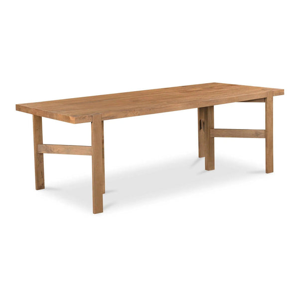 Workshop Natural Mango Wood Rectangular Dining Table Dining Tables LOOMLAN By Moe's Home