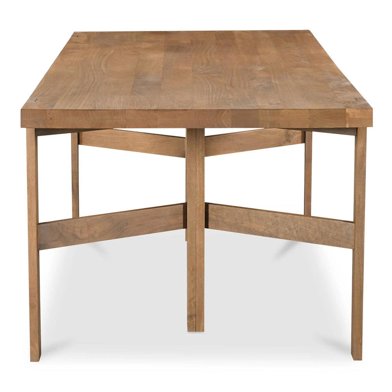 Workshop Natural Mango Wood Rectangular Dining Table Dining Tables LOOMLAN By Moe's Home