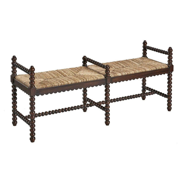 Worrel Mahogany Bench Bedroom Benches LOOMLAN By Furniture Classics