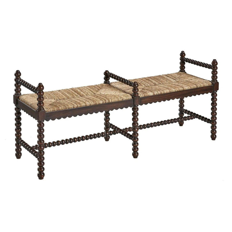 Worrel Mahogany Bench Bedroom Benches LOOMLAN By Furniture Classics