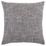 Woven Abstract Navy Throw Pillow With Down Insert Throw Pillows LOOMLAN By LOOMLAN