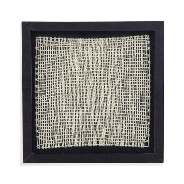 Woven Black Wall Art Artwork LOOMLAN By Bassett Mirror