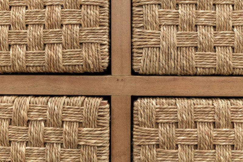 Woven Front Chest Of Four Drawers Chests LOOMLAN By Sarreid